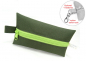 Preview: Täschchen KHAKI-grün mit Reißverschluß grün, TaTüTa Inhalator Kosmetik wetbag, by BuntMixxDESIGN